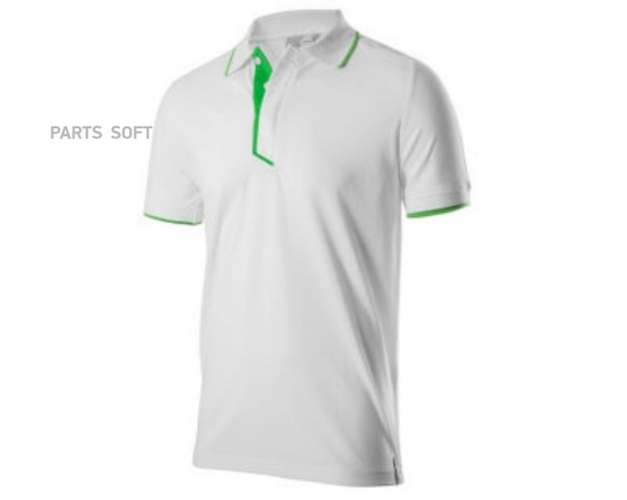 000084230AF084 VAG Мужская рубашка-поло Skoda Polo Shirt Mens Essential Collection White/Green
