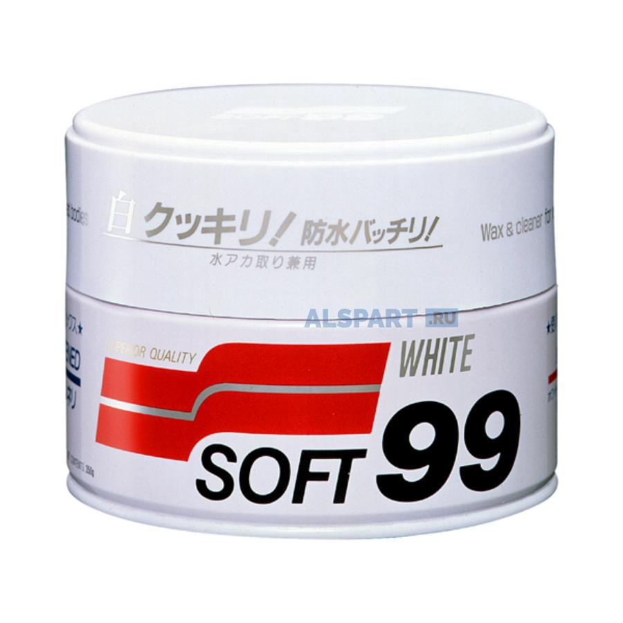 00020 SOFT99 Полироль для кузова защитный Soft99 Soft Wax для светлых, 350 гр арт. 00020