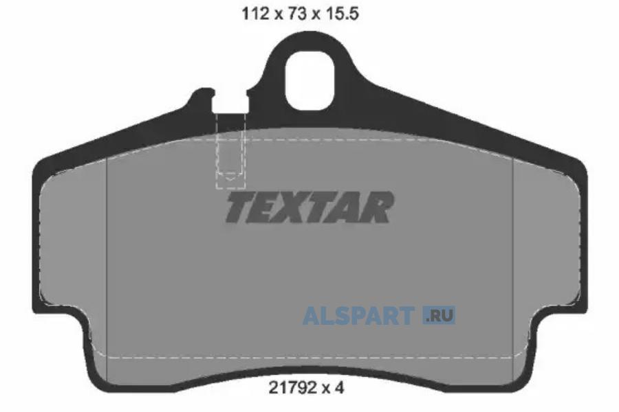 2179203 TEXTAR Комплект тормозных колодок, дисковый тормоз
