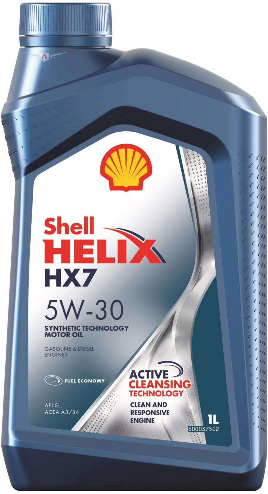 550046376 SHELL Масло моторное полусинтетическое Helix HX7 5W-30, 1л