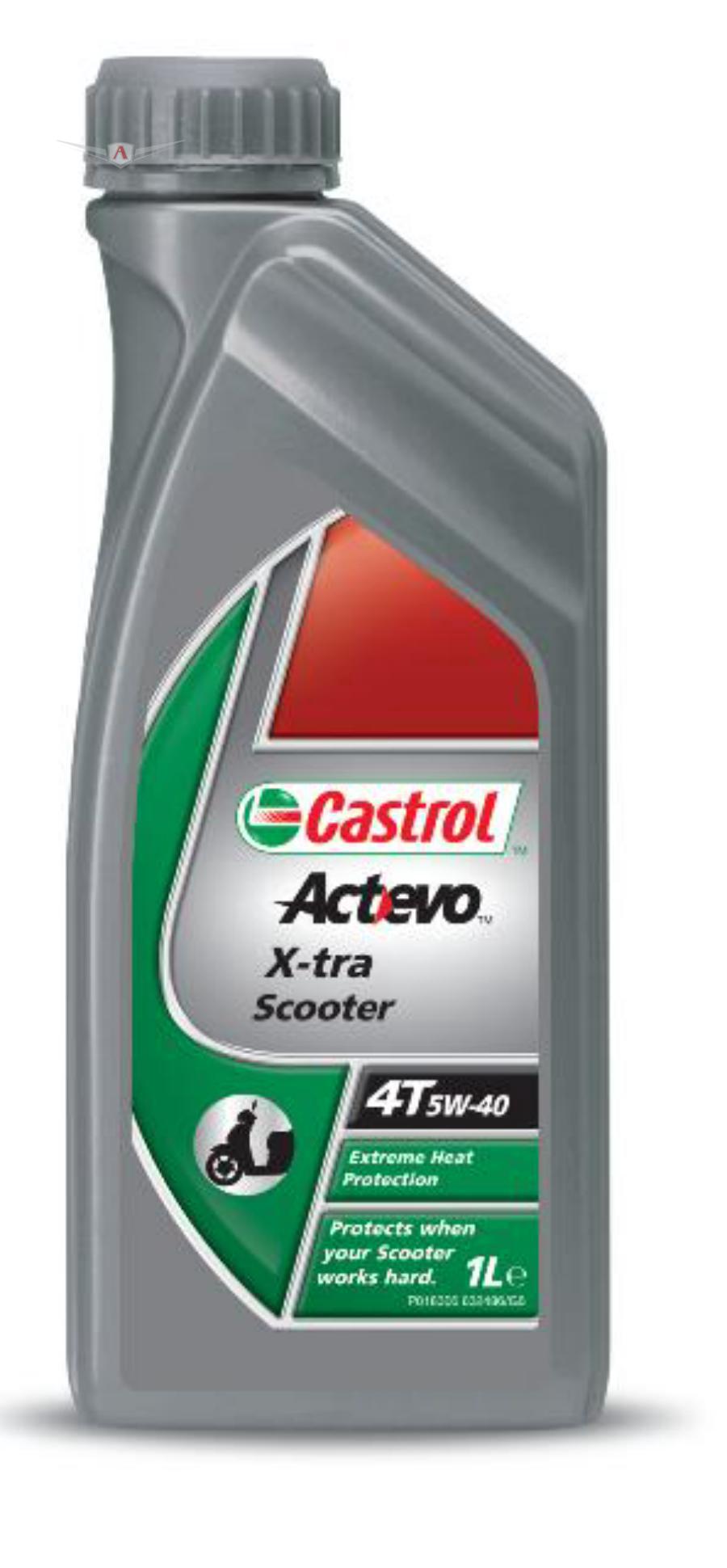 151A76 CASTROL Масло моторное синтетическое Act&gt,Evo X-tra Scooter 4T 5W-40, 1л