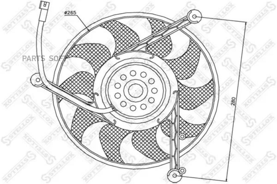 Вентилятор охлаждения VW t4. STELLOX 29-99410-SX вентилятор охлаждения. 2999008sx. VW t4 вентилятор охлаждения пятилопастной.