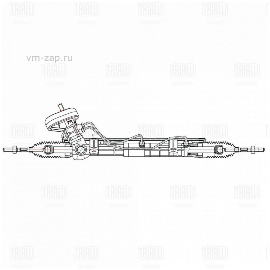 Рулевой механизм (рейка) для автомобиля Лада X-Ray (14-)/Renault Logan II  (12-)/Sandero II (14-) (CRS 7704) TRIALLI CRS7704 купить в Moscow