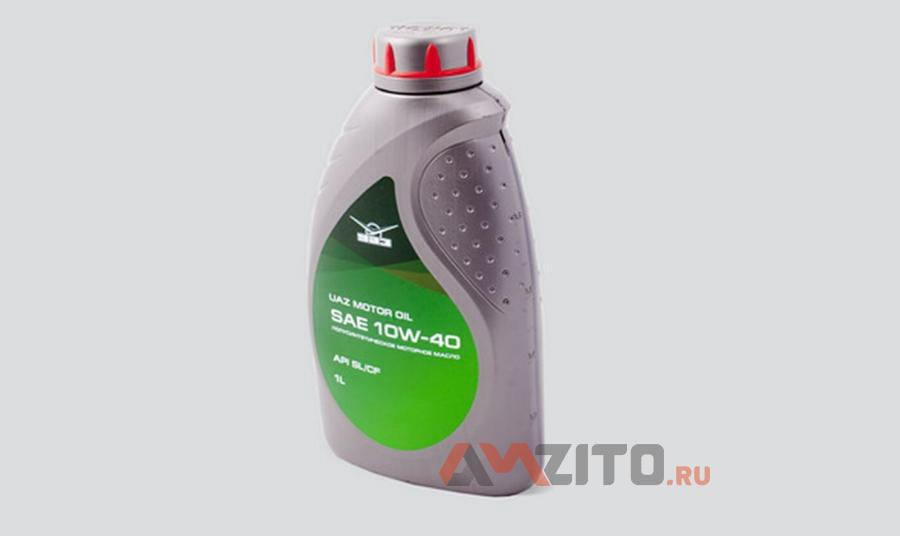 000101001104001 UAZ Масло моторное полусинтетическое Motor Oil 10W-40, 1л
