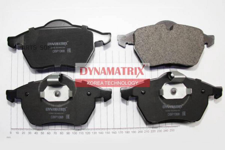 DBP1068 DYNAMATRIX-KOREA Комплект тормозных колодок, дисковый тормоз