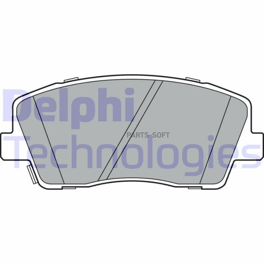 LP3376 DELPHI Комплект тормозных колодок, дисковый тормоз