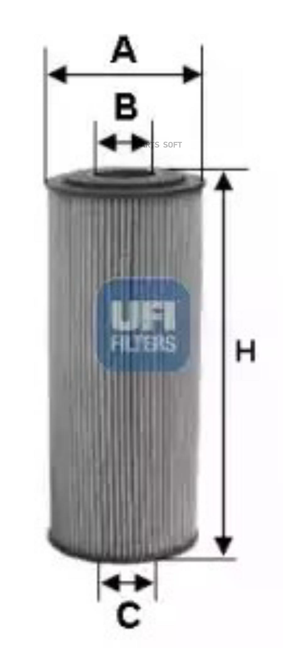 2516500 UFI Масляный фильтр