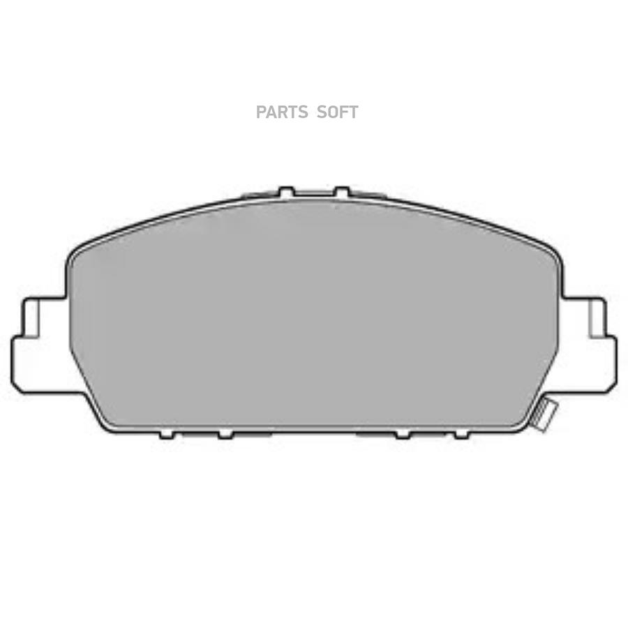 LP3243 DELPHI Комплект тормозных колодок, дисковый тормоз