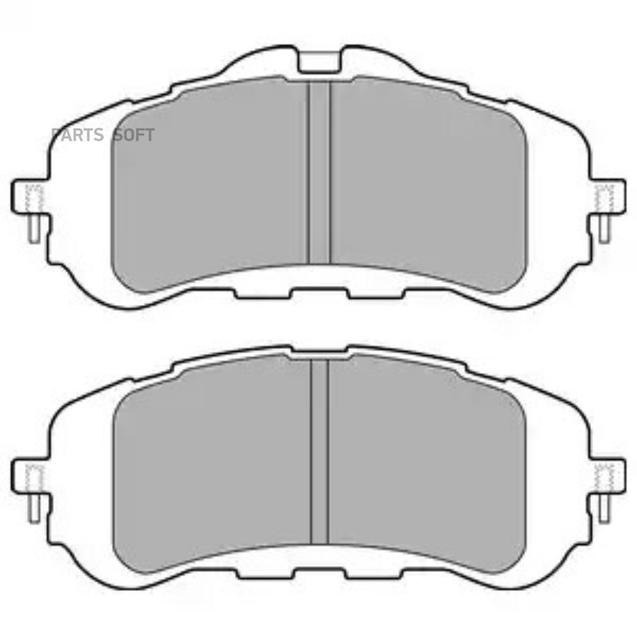 LP2506 DELPHI Комплект тормозных колодок, дисковый тормоз