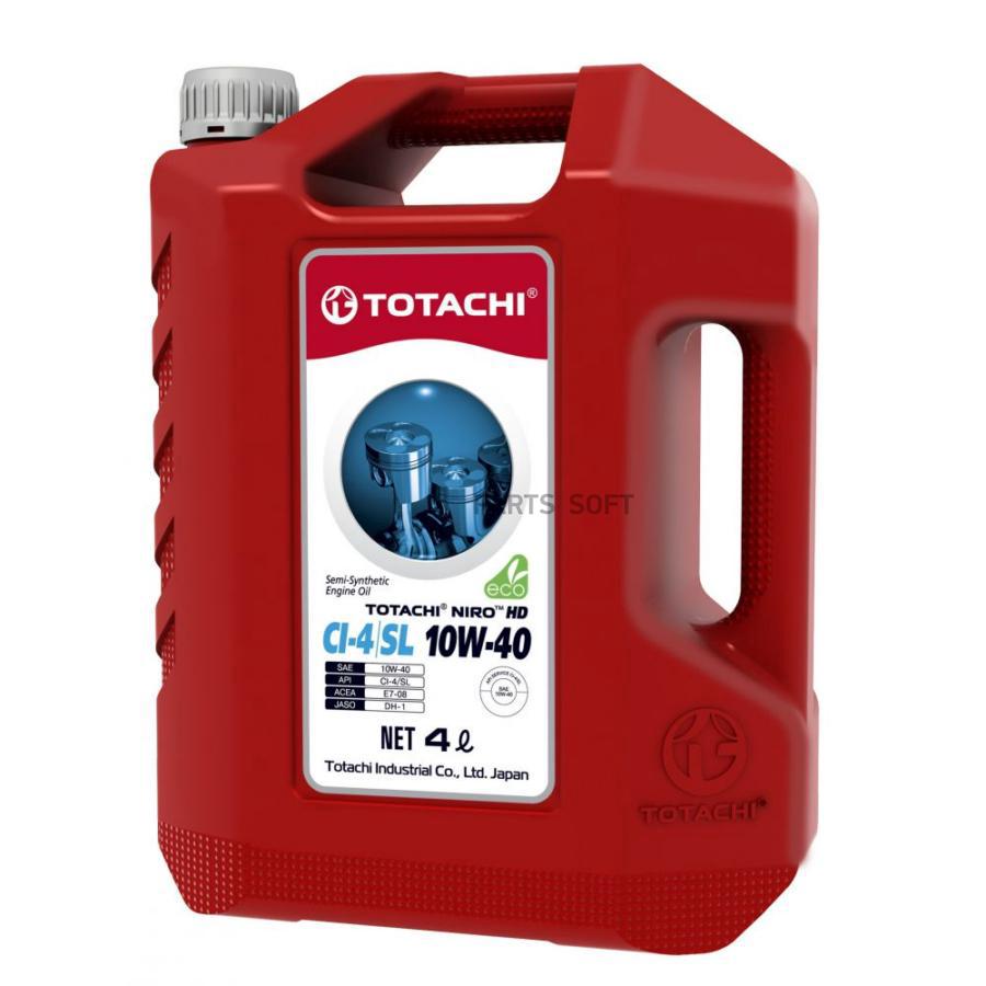 17904 TOTACHI Моторное масло TOTACHI NIRO HD Semi-Synthetic CI-4/SL 10W-40, 4л