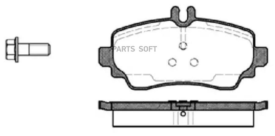 065000 REMSA Комплект тормозных колодок, дисковый тормоз