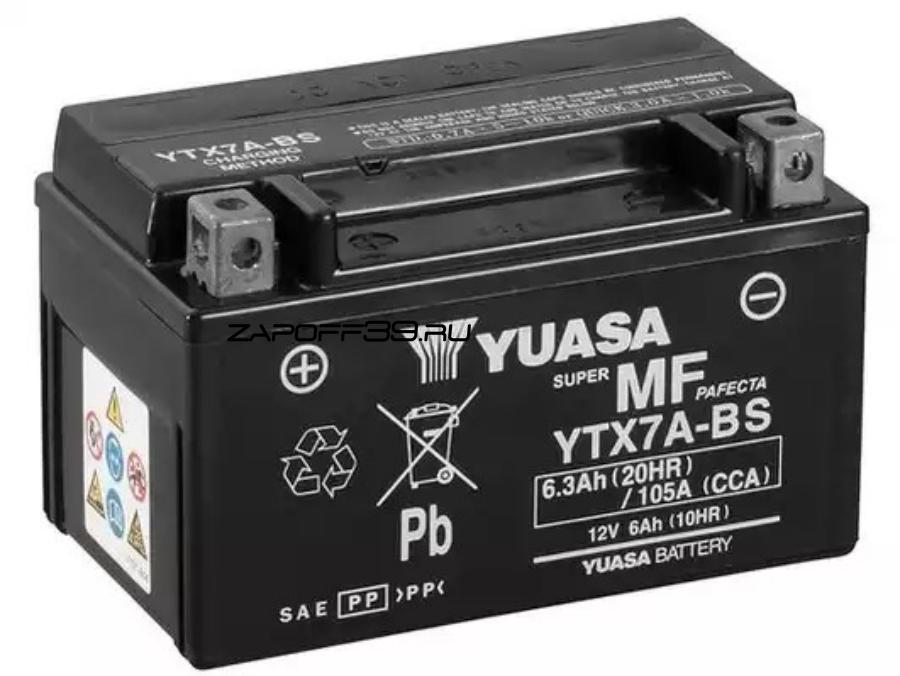 YTX7ABS YUASA Стартерная аккумуляторная батарея