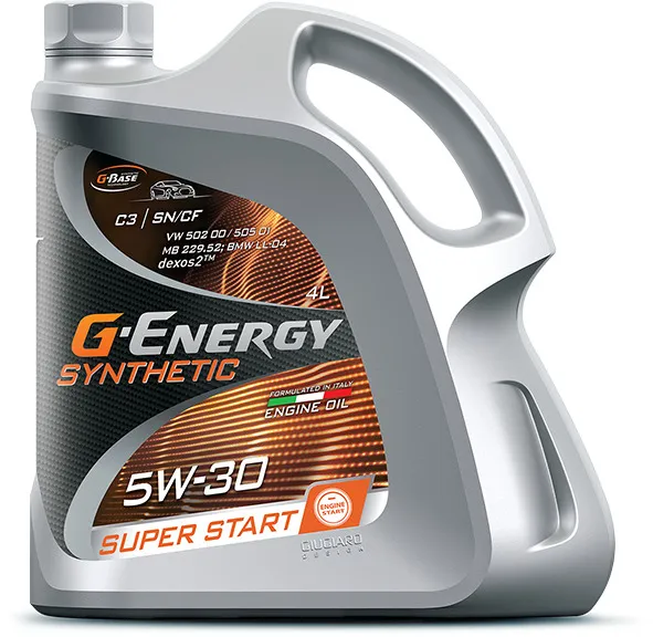 Масло моторное синтетическое Synthetic Active Super Start 5W-30, 4л