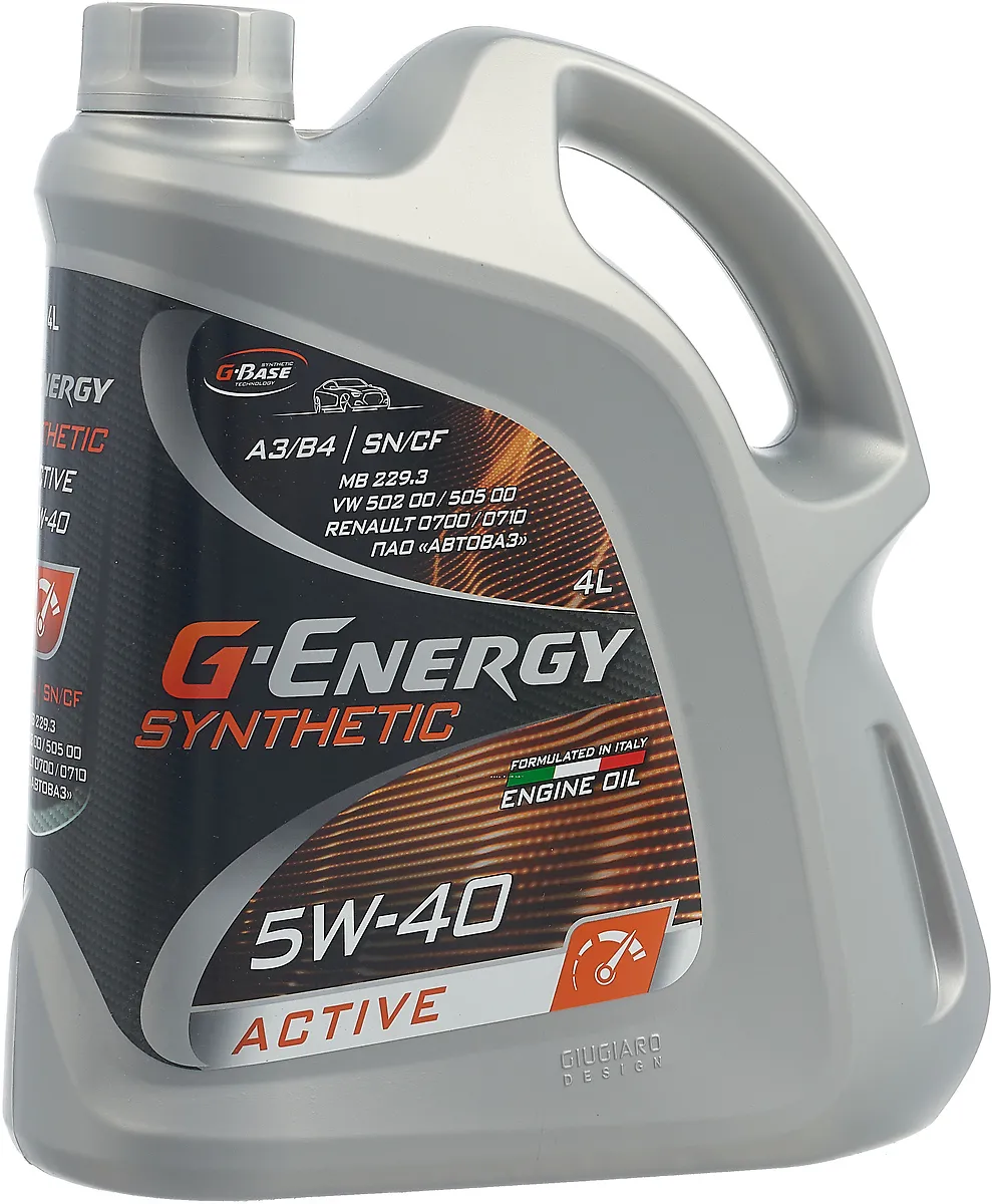 Масло моторное для бензиновых и дизельных двигателей G-Energy Synthetic Active 5w40 4л