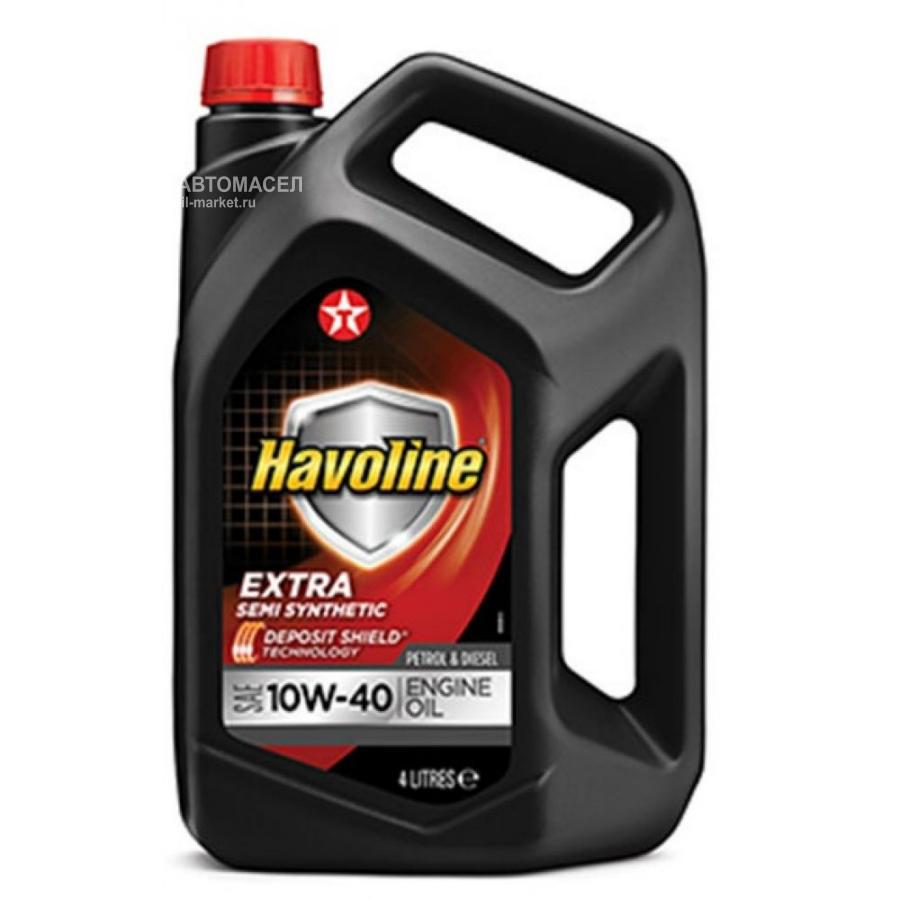 Масло моторное полусинтетическое Havoline Extra 10W-40, 4л
