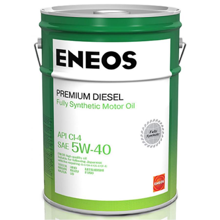 8809478942827 ENEOS Масло моторное синтетическое Premium Diesel 5W-40, 20л