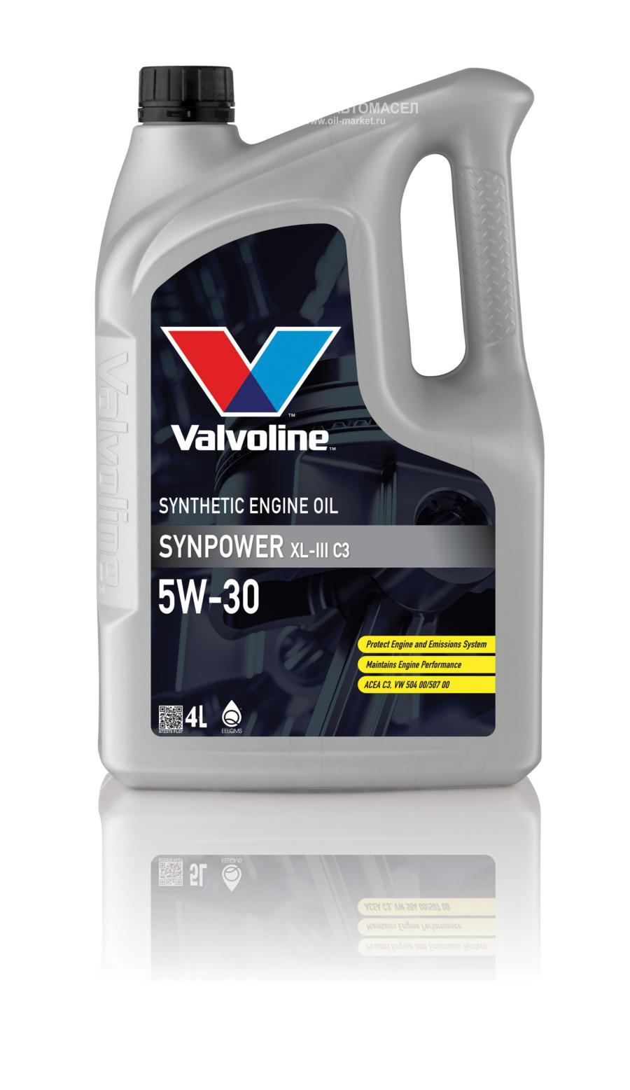 872373 VALVOLINE Масло Valvoline SYNPOWER XL-III C3 5W30 4л