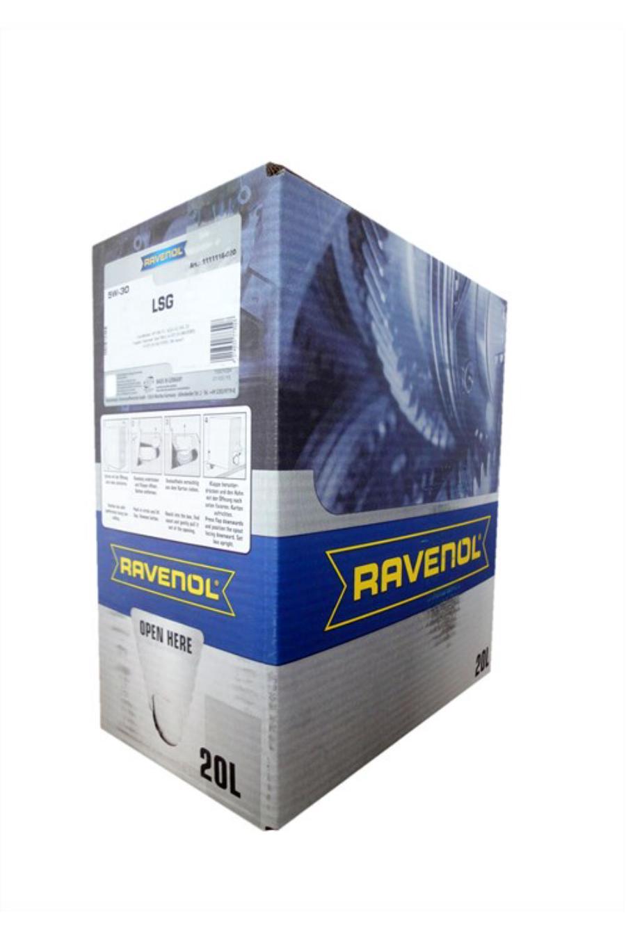 111111602001888 RAVENOL Масло моторное синтетическое LSG 5W-30, 20л