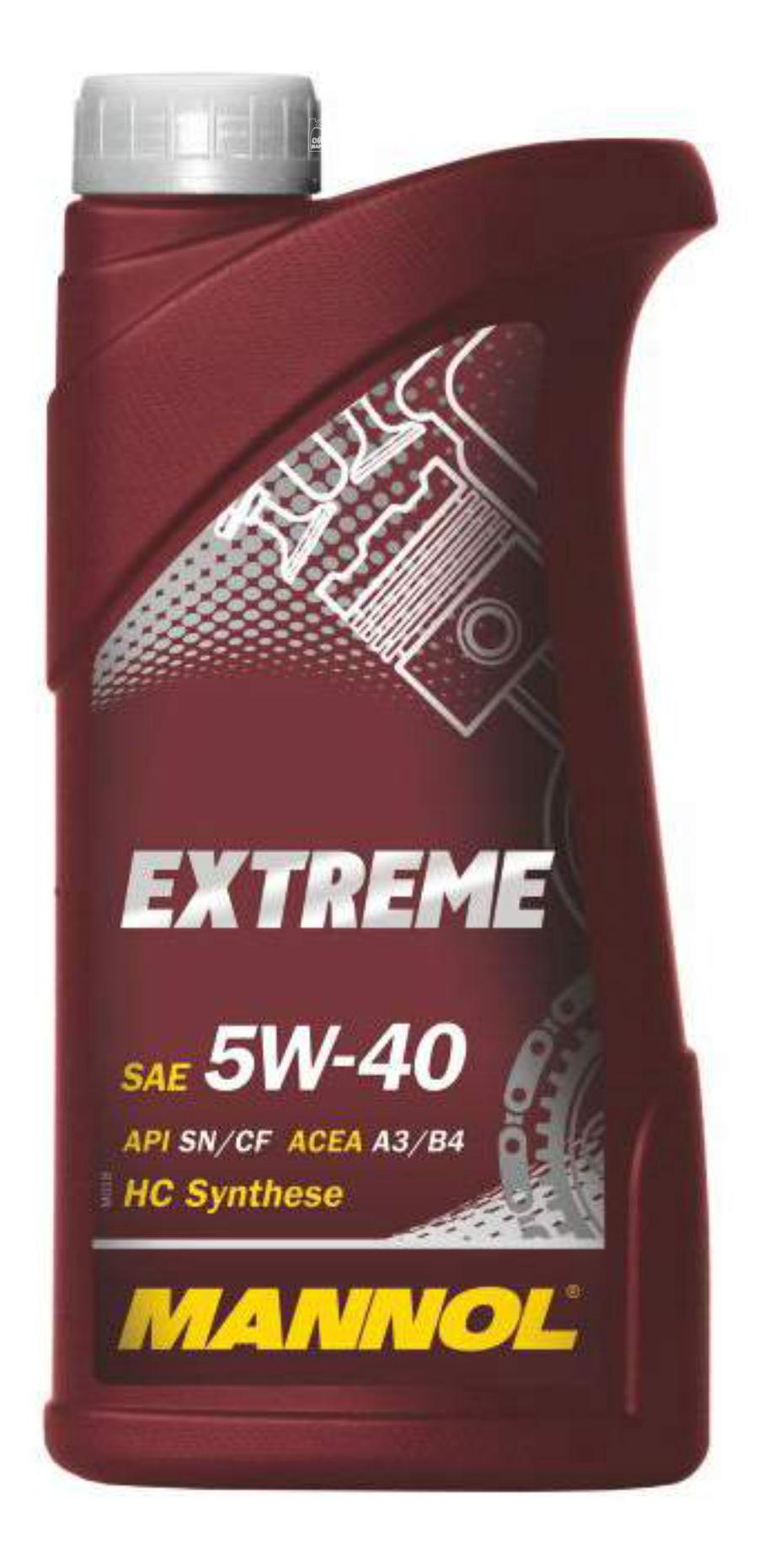 Масло моторное синтетическое EXTREME 5W-40, 1л