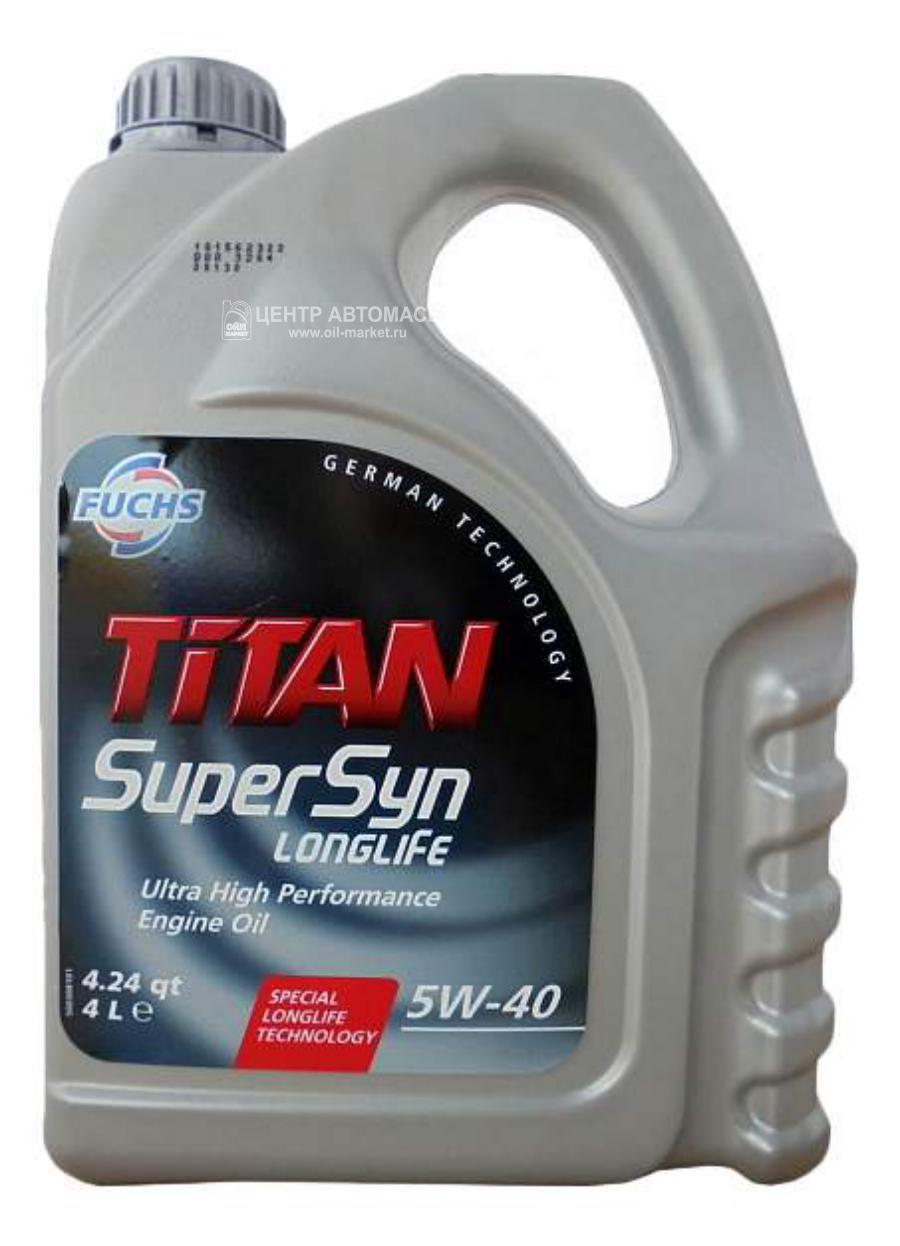 Масло моторное синтетическое TITAN SUPERSYN LONGLIFE 5W-40, 4л
