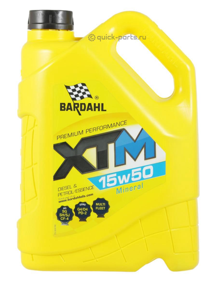 36353 BARDAHL 15W50 XTM SJ/CF-4 5L (минеральное моторное масло)