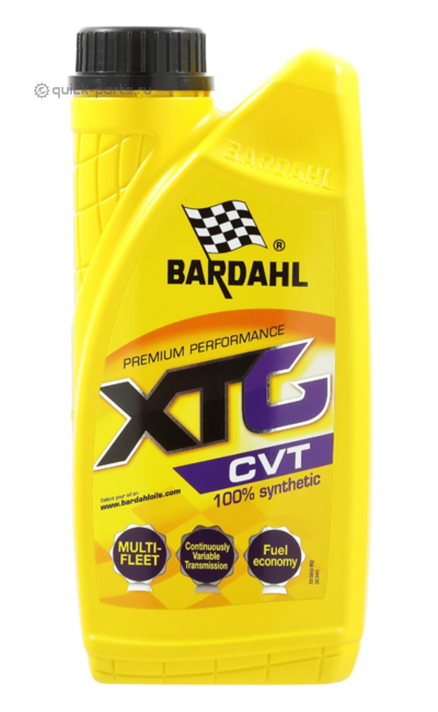 36501 BARDAHL ATF XTG CVT 1L (синт. трансмисионное масло для CVT КПП)