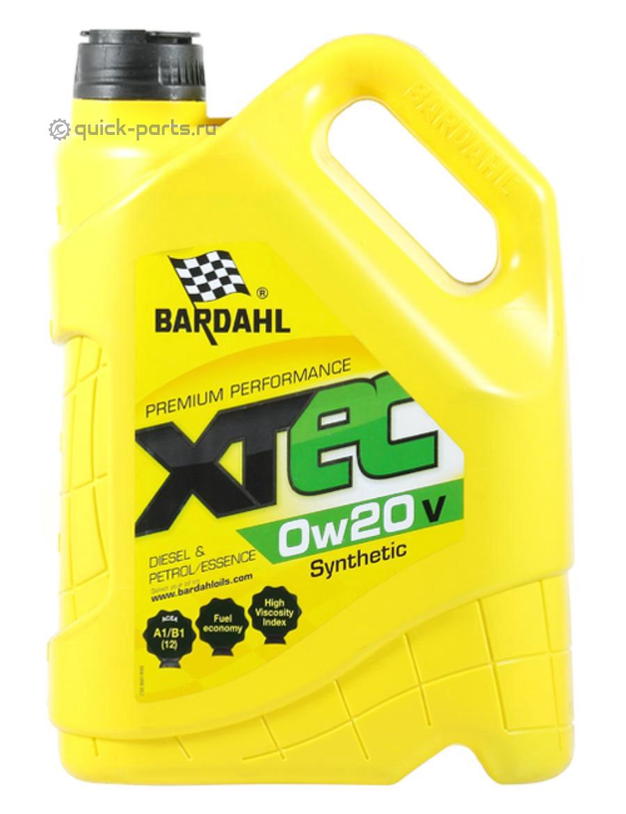 36813 BARDAHL XTEC 0W20 V A1/B1 5L (специальное синт. моторное масло)