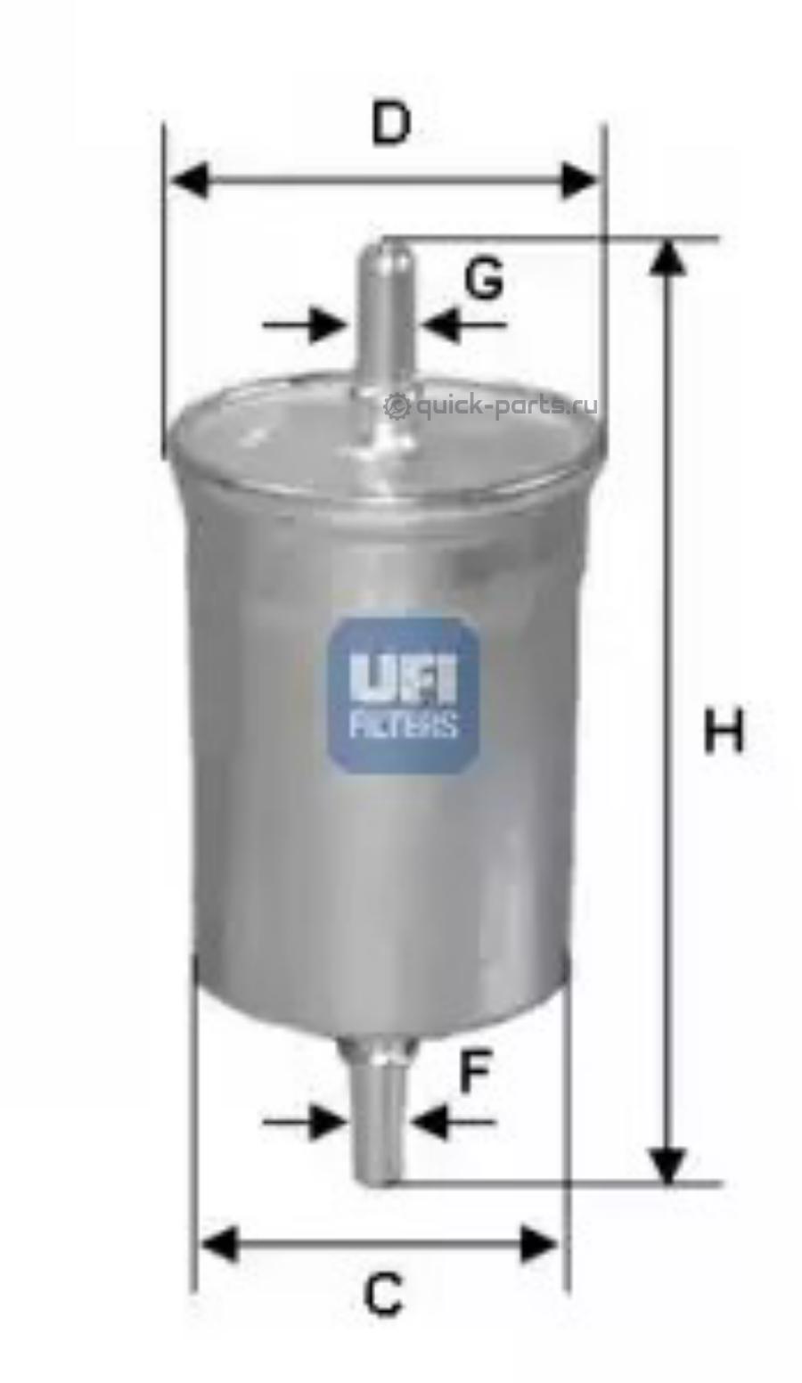 3151500 UFI Топливный фильтр