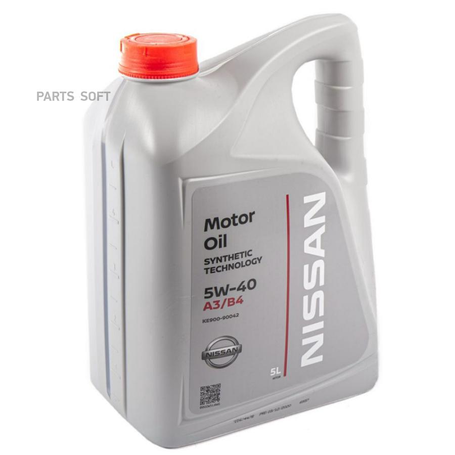 Масло моторное синтетическое Motor Oil 5W-40, 5л NISSAN KE90090042R купить  в Красноярск Крайняя 2а