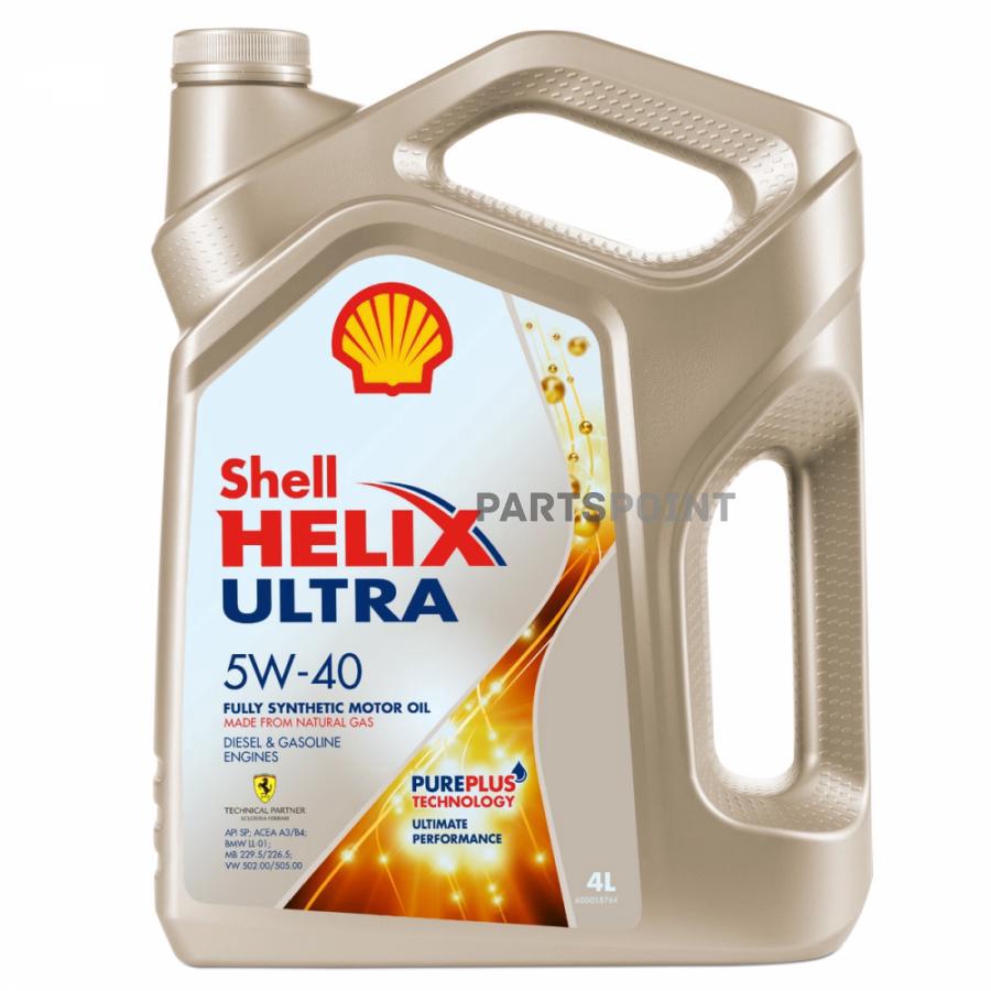 Моторное масло Shell Helix Ultra 5W-40 SP, 4л