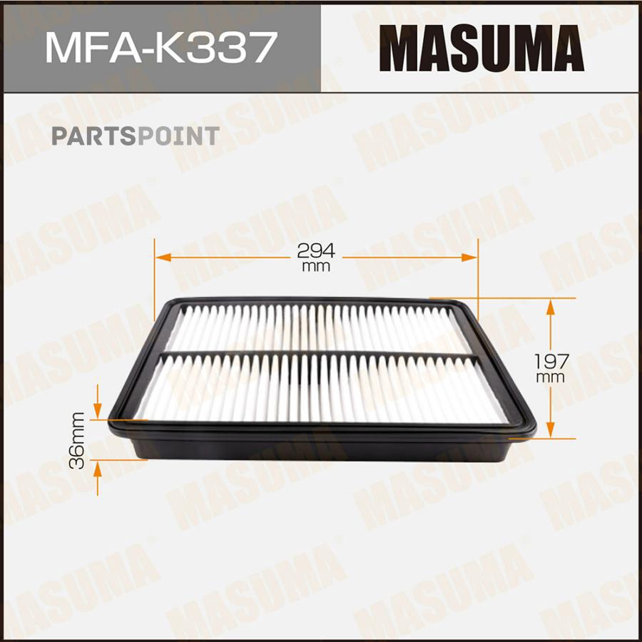 MASUMA Фильтр воздушный Hyundai Santa Fe (DM) 12-19, Kia Sorento (XM) 12-15 2.0, 2.2 CRDI MFAK337