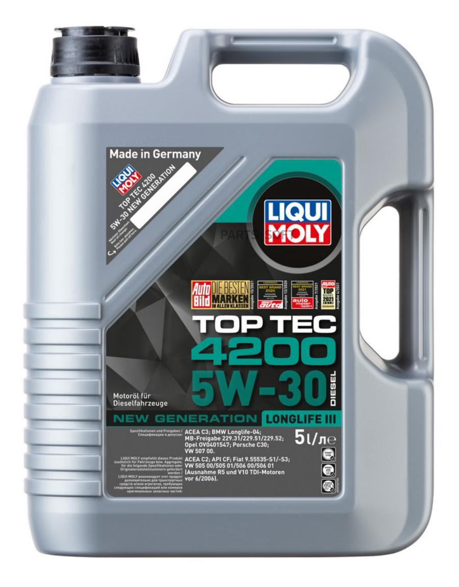 LIQUI MOLY 2376 НС-синтетическое моторное масло Top Tec 4200 5W-30 Diesel  New Generation купить в Санкт-Петербурге | автозапчасти-спб.рф