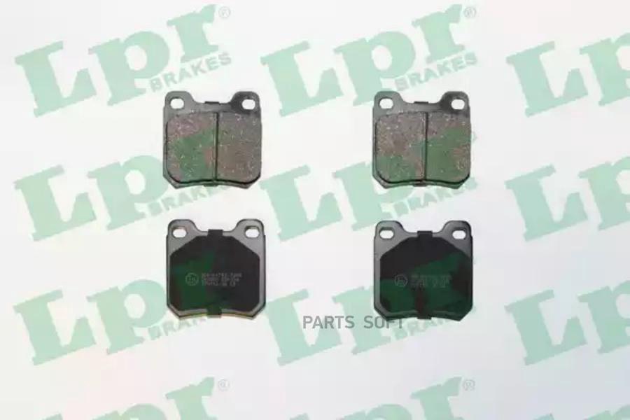 05P334 LPR Комплект тормозных колодок, дисковый тормоз