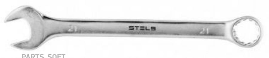 15225 STELS Ключ комбинированный, 21 мм, CrV, матовый хром STELS 15225