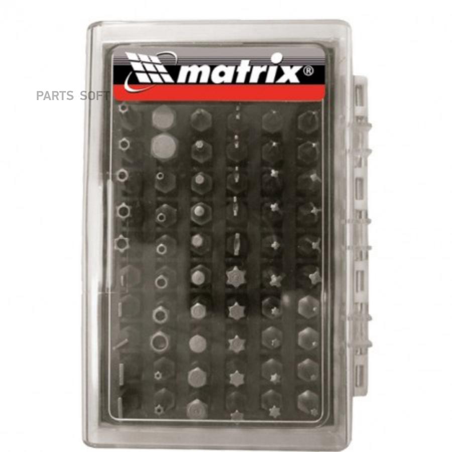 11387 MATRIX Набор бит с магнитным держателем, CrV, 61 шт. Matrix