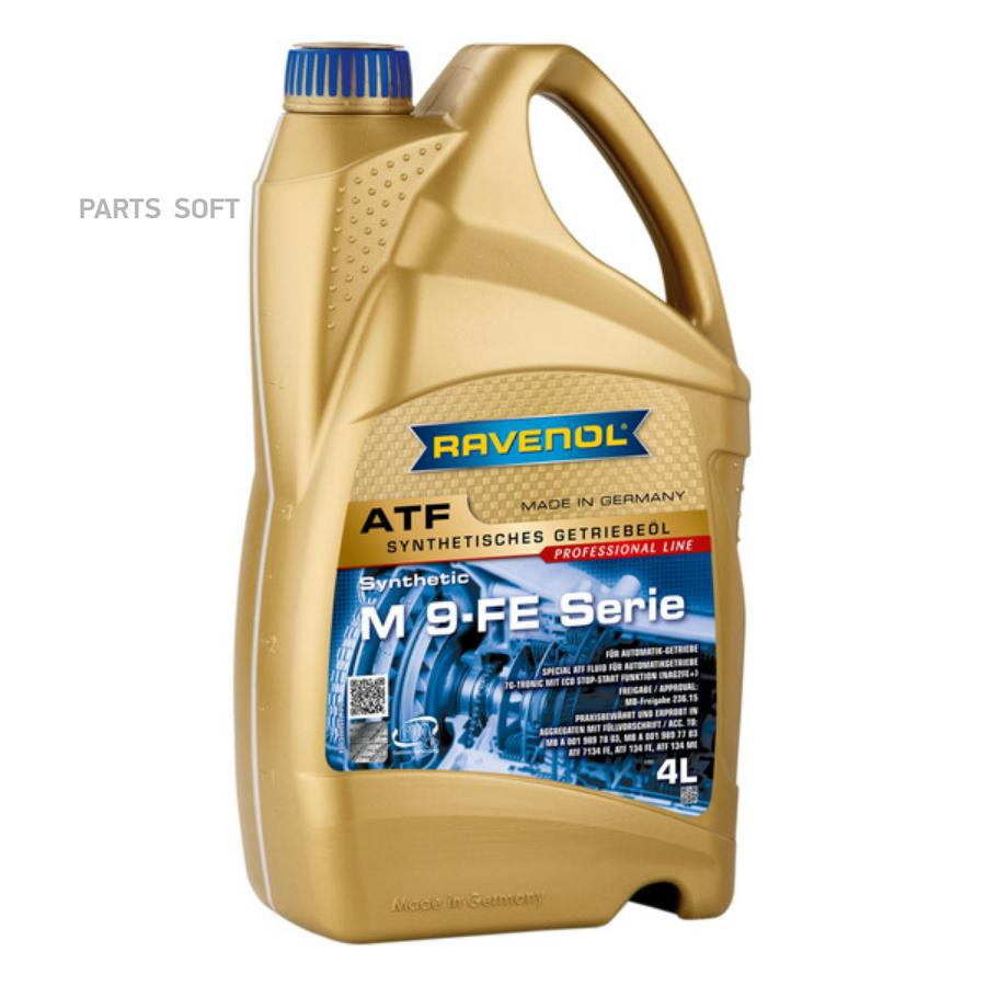 1211127004 Масло АКПП RAVENOL ATF M 9-FE Serie, 4 литра RAVENOL купить в  каталоге интернет магазина Авто-Мото.ру по выгодной цене