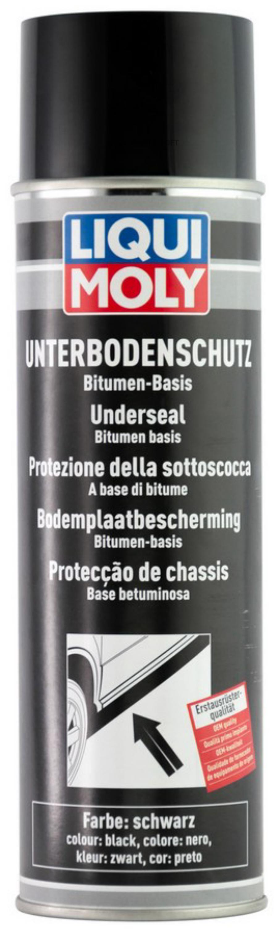 6111 Мастика антикоррозийная LIQUI MOLY для днища UNTERBODENSCHUTZ BITUMEN  черная аэрозоль LIQUI MOLY купить в каталоге интернет магазина Авто-Мото.ру  по выгодной цене