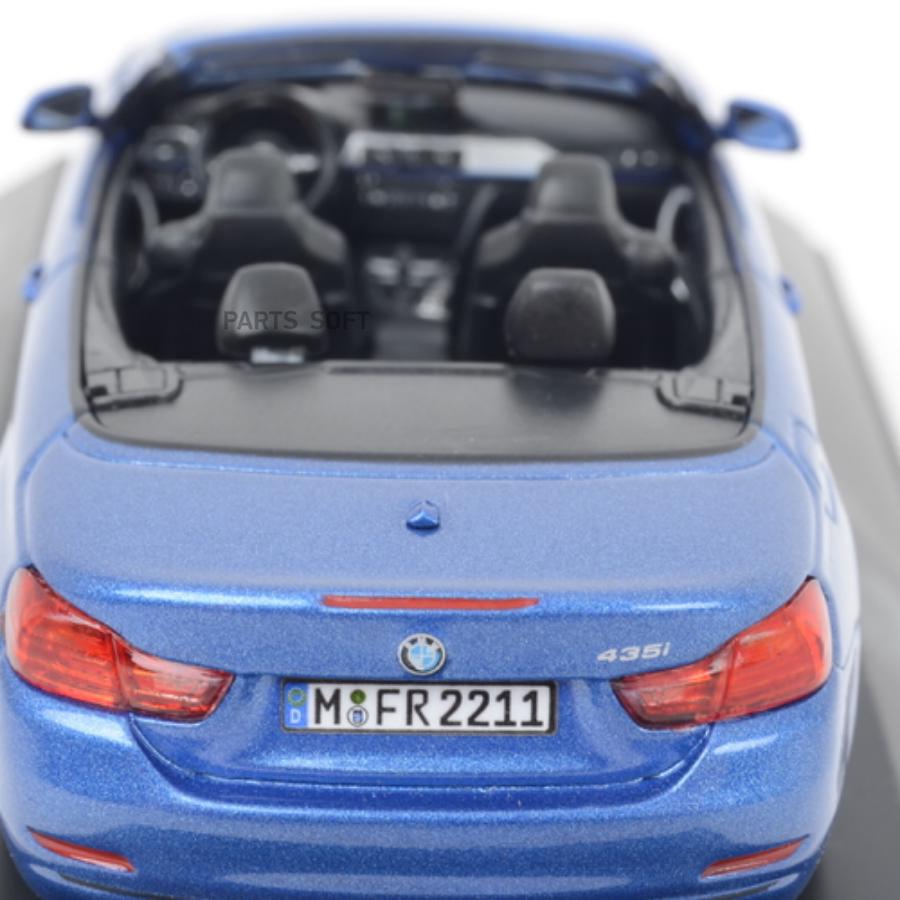 80422336865 Модель автомобиля BMW 4 серии Кабриолет (F33) Estoril Blue  Scale 1:43 BMW купить в каталоге интернет магазина Авто-Мото.ру по выгодной  цене