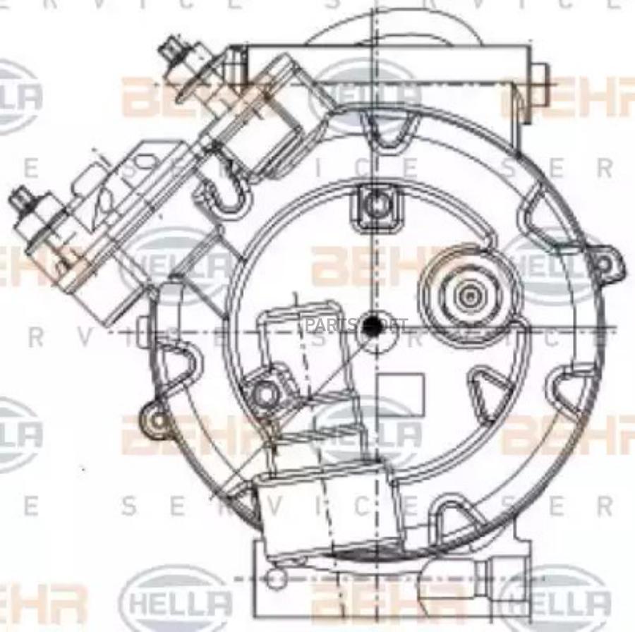 8FK351334391 Регулировочный клапан компрессора MSG VA-1038 BEHR-HELLA  купить в каталоге интернет магазина Авто-Мото.ру по выгодной цене