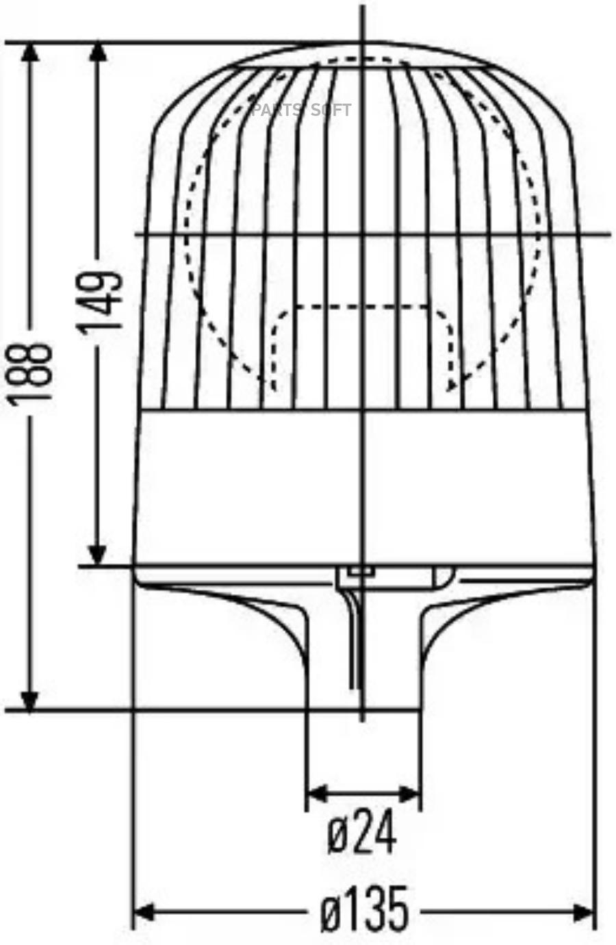 2RL007551021 Проблесковый маячок BEHR-HELLA купить в каталоге интернет  магазина Авто-Мото.ру по выгодной цене