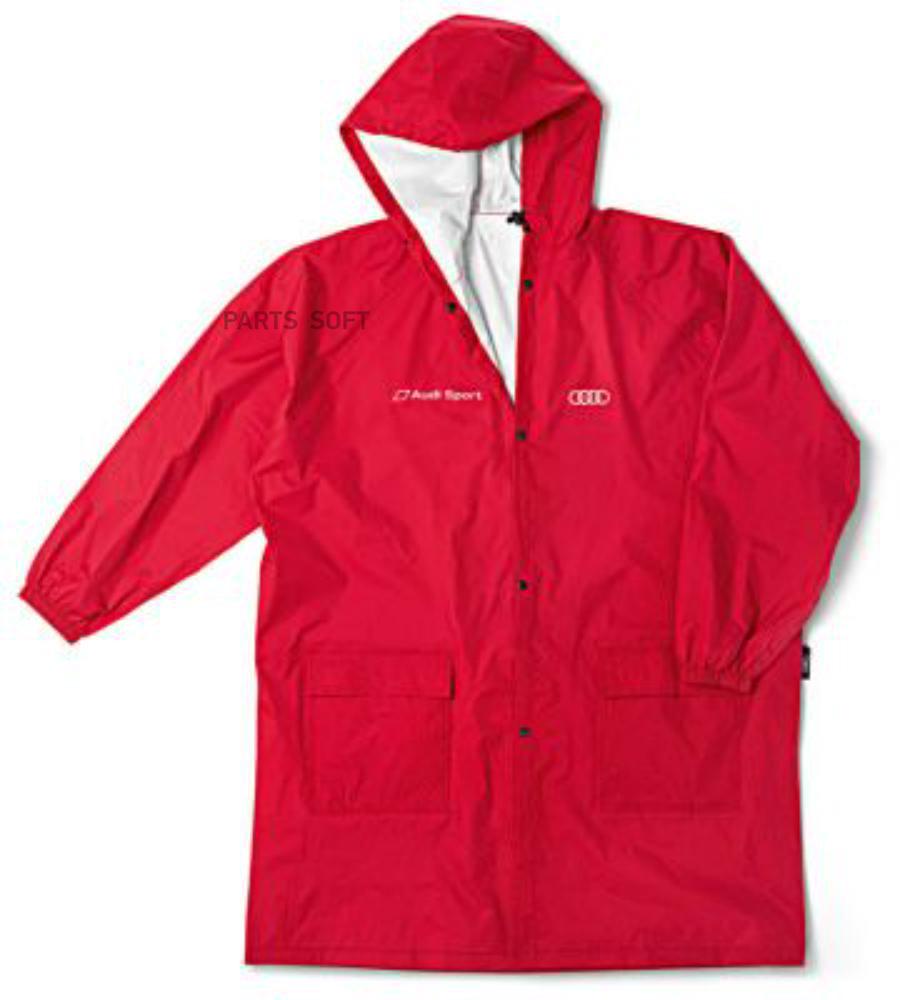 3131400800 Audi Sport Unisex Rain Jacket Red VAG