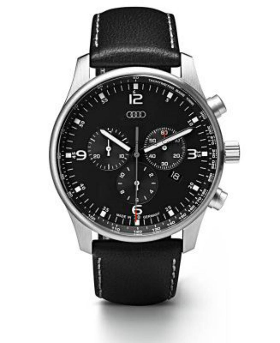 3101500200 Наручные часы - хронограф Audi Chronograph Black/Silver VAG  купить в каталоге интернет магазина Авто-Мото.ру по выгодной цене