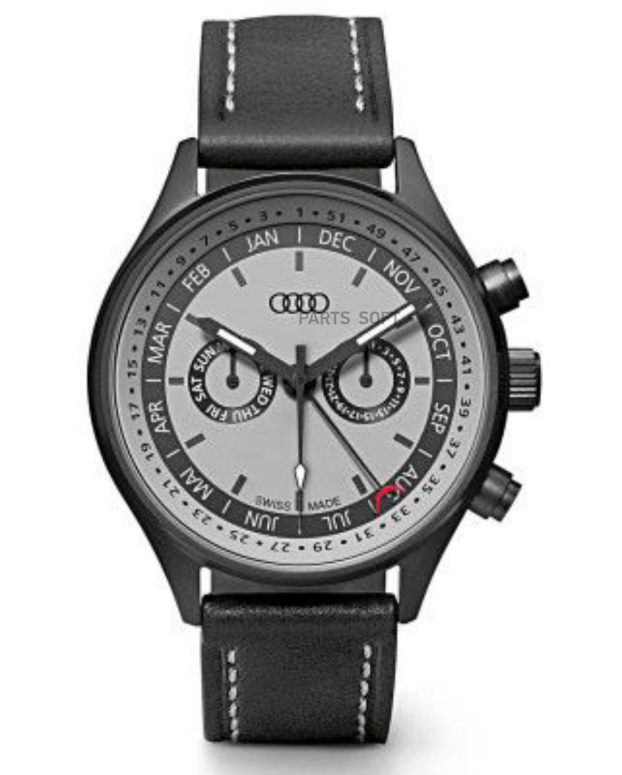 3101600400 Наручные часы унисекс Audi Watch with calendar week grey/black  VAG купить в каталоге интернет магазина Авто-Мото.ру по выгодной цене