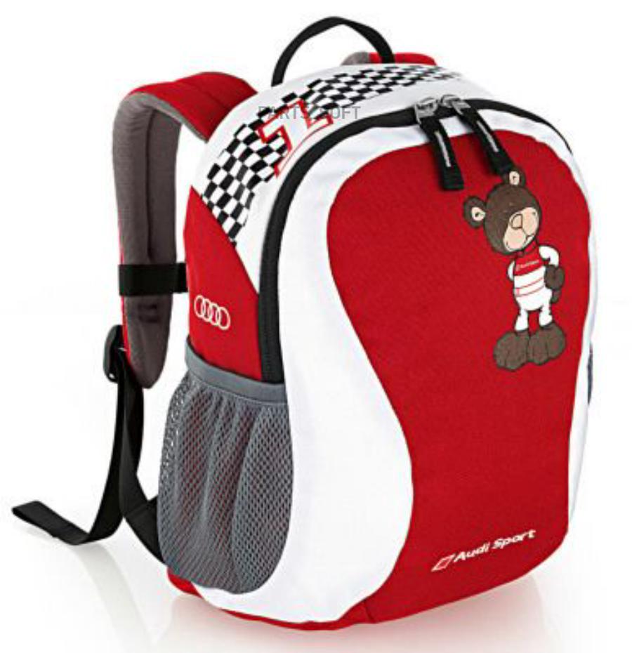 3201301000 Детский рюкзак Медвежонок-гонщик Audi Kids Motorsport bear  backpack VAG купить в каталоге интернет магазина Авто-Мото.ру по выгодной  цене