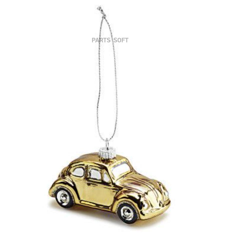 16D087790A Елочная игрушка Volkswagen Decoration Christmas Gold Beetle VAG  купить в каталоге интернет магазина Авто-Мото.ру по выгодной цене