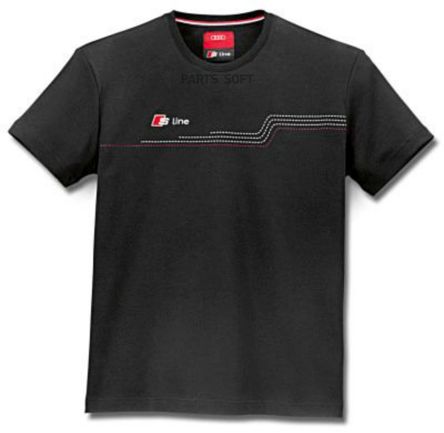 3201300605 Детская футболка Audi Kids T-Shirt S line black VAG купить в  каталоге интернет магазина Авто-Мото.ру по выгодной цене