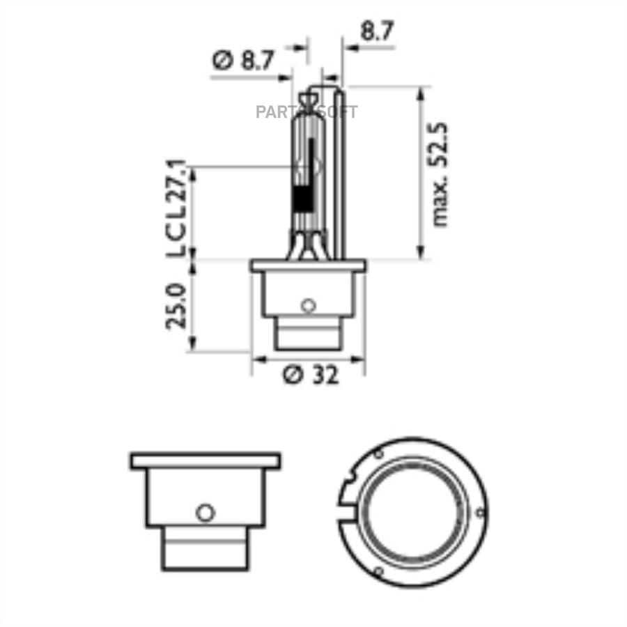 85126XVC1 Лампа газоразрядная D2R 85В 35Вт PHILIPS купить в каталоге  интернет магазина Авто-Мото.ру по выгодной цене