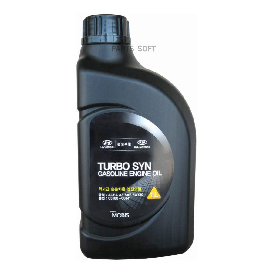 0510000141 МАСЛО МОТОРНОЕ СИНТЕТИЧЕСКОЕ TURBO SYN GASOLINE 5W-30 1Л CF-4 SM  HYUNDAI-KIA купить в каталоге интернет магазина Авто-Мото.ру по выгодной  цене